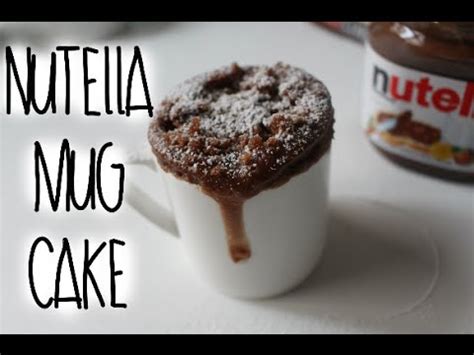 You don't need any expensive ingredients or equipment. NUTELLA MUG CAKE RECIPE! - YouTube