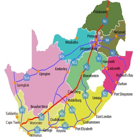 South African Road Map