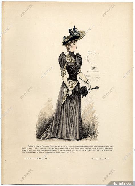 Lart Et La Mode 1890 N°19 G De Billy Colored Fashion