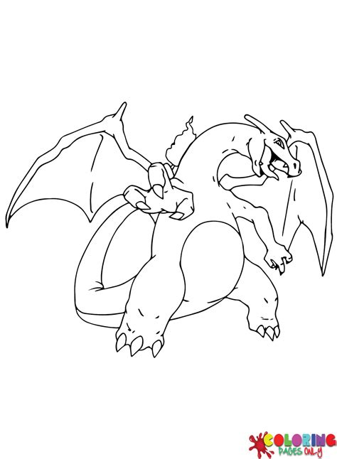 Gigantamax Charizard Coloring Pages Charizard Coloring Pages