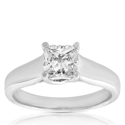 Ikuma Canadian Princess Cut Diamond Solitaire Ring 14k 1 Ct Ben