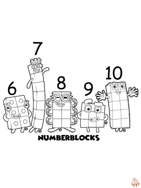 Numberblocks Coloring Pages Easy Fun For Kids Gbcoloring