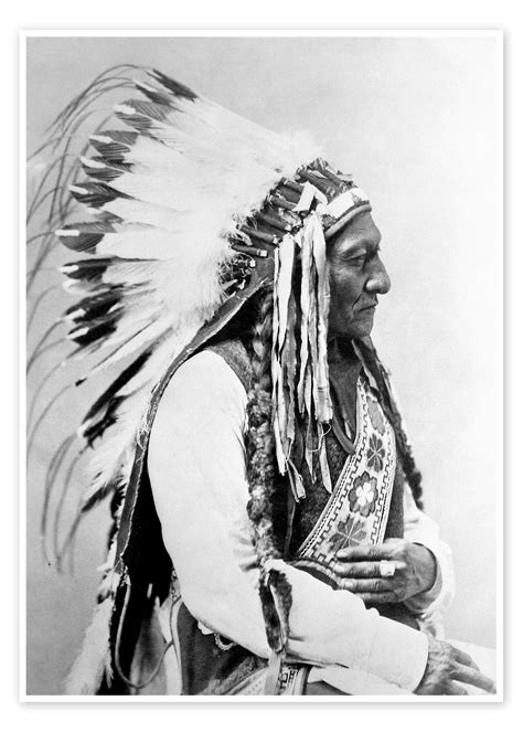 Sioux Chief Sitting Bull Print By John Parrot Posterlounge
