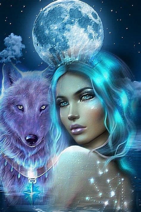Pin By Persia Shipley On Women And Wolves ️ Wolf Art Fantasy Beautiful