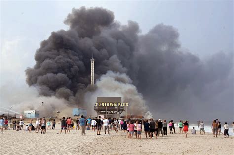 Boardwalk Fire Erases Months Of Rebuilding At Jersey Shore The New York Times