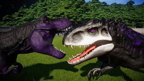 T Rex Vs Indominus Rex Breakout Fight Jurassic World Evolution