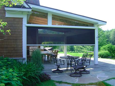 Search for screened in patio. Motorized Patio Shades - Window Treatments