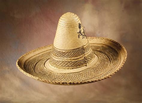 Pair Of Mexican Straw Sombreros
