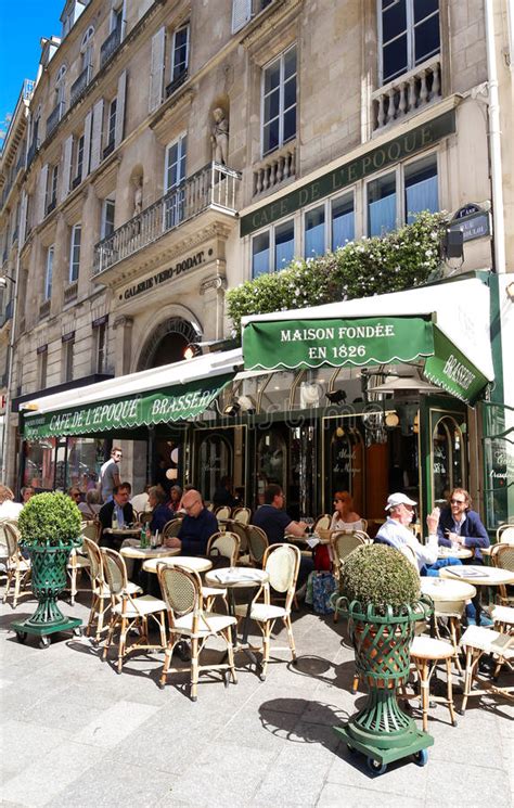 The Vintage Cafe De Belle Epoque Paris France Editorial Stock Photo
