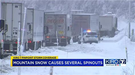 Video Snoqualmie Pass Snow Continues To Create Hazardous Conditions