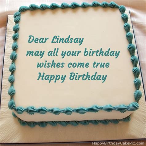 ️ Happy Birthday Cake For Lindsay