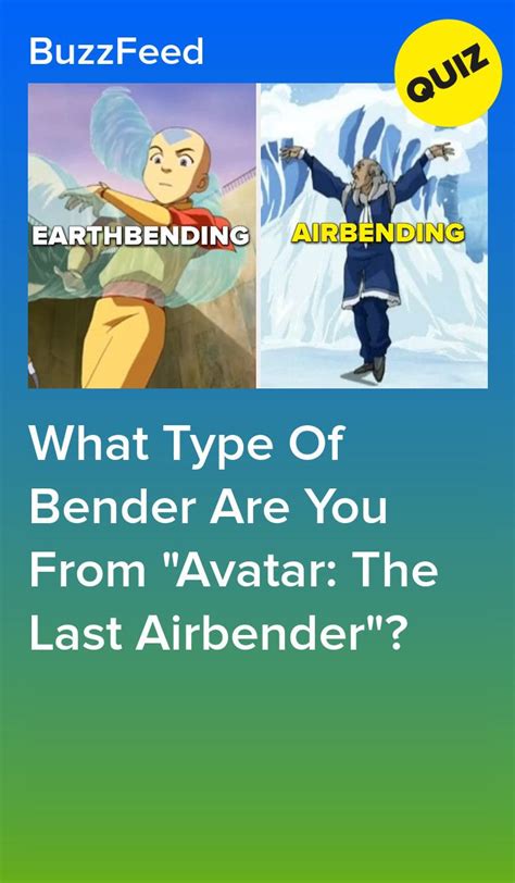 An Advertisement With The Words What Type Of Bender Are You From