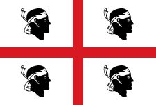 Le drapeau de la corse (a bandera corsa) est l'un des principaux symboles de la corse, avec le chant dio vi salvi regina.il a été adopté par la région corse, désormais collectivité de corse, en 1980. Drapeau de la Sardaigne — Wikipédia