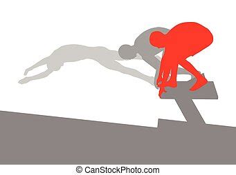 Starting block Illustrations and Clipart. 906 Starting block royalty free illustrations, and ...