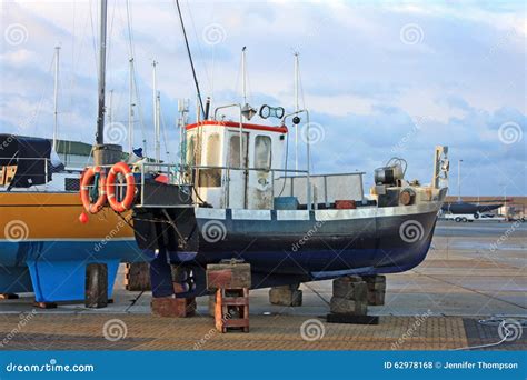 Boat In Dry Dock Stock Photo Image Of Water Yachts 62978168