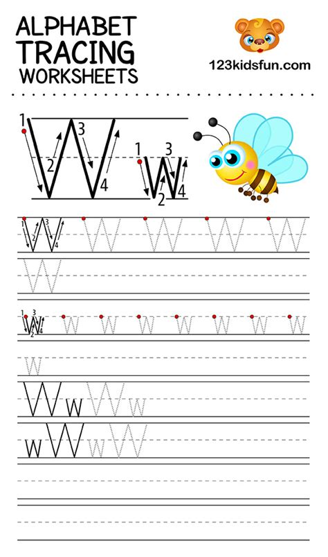 Alphabet Tracing Worksheets A Z Free Printable For Kids 123 Kids Fun