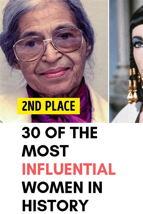 30 Of The Most Influential Women In History Influential Women Women In History History