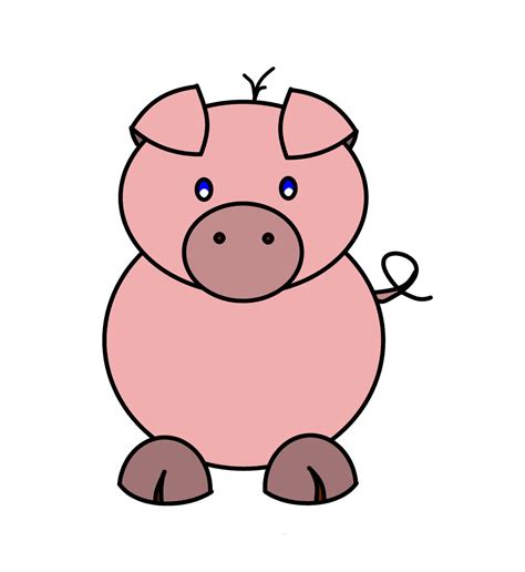 The Gallery For How To Draw A Cute Cartoon Pig