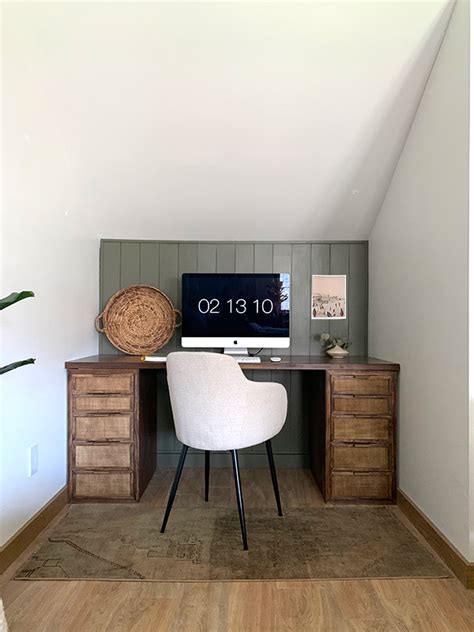 DIY Cane and Wood Desk - IKEA Alex Hack | brepurposed | Ikea alex