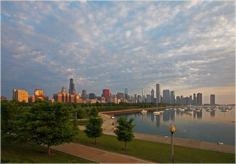 Chicago Sunrise Foto And Bild North America United States Midwest