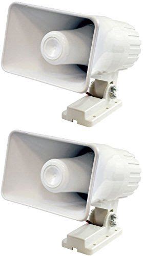 2 Pyle Phsp4 6 50 Watt Indooroutdoor Waterproof Home Pa Horn Speaker