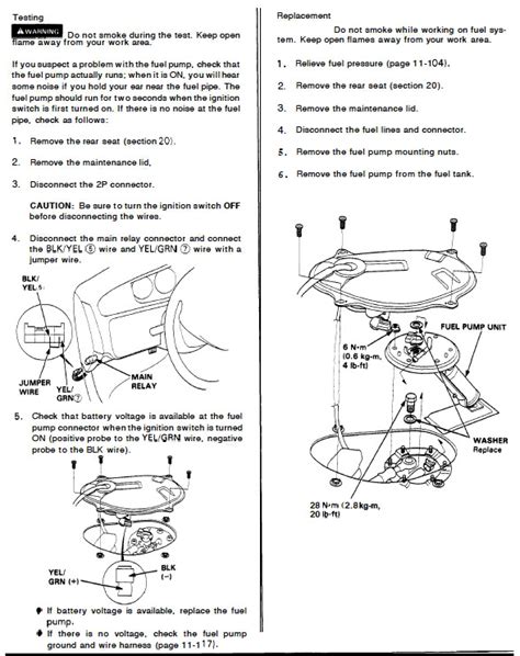 Also see for 1994 civic. 1994 Honda Civic Fuel Pump Wiring Diagram - Wiring Diagram