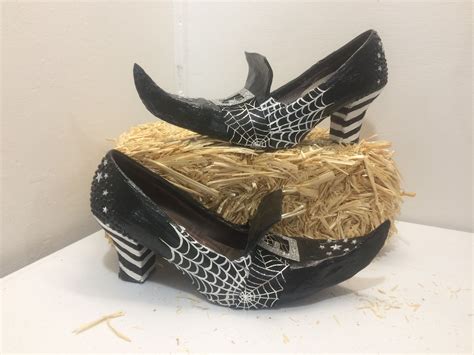 Posted in may arts with 0 comment. Homemade Halloween Witch shoes! Created by Amy K. | Witch shoes, Homemade halloween, Diy shoes