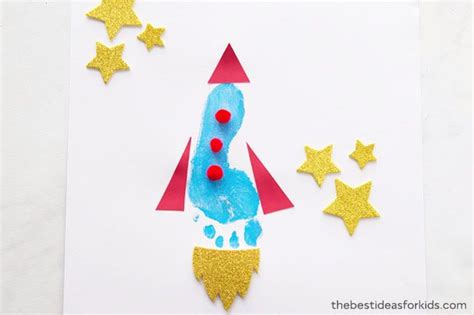 Footprint Rocket The Best Ideas For Kids Diy Fathers Day Crafts