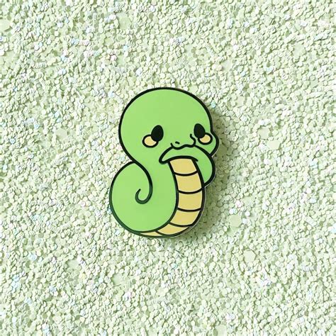 Cute Snake Munchimal Kawaii Reptile Animal Enamel Pin Lapel Etsy