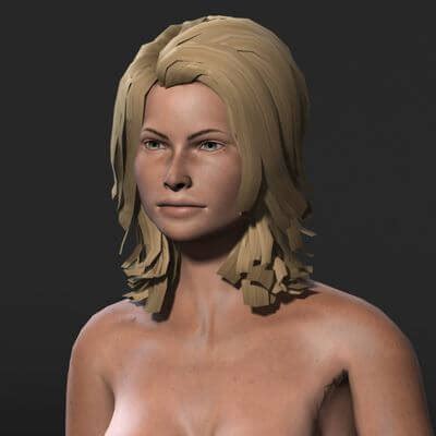 Naked Woman Character 3D Model By 123IGOR