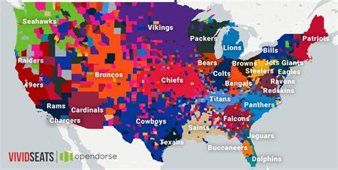 Map Of Nfl Fandom In Us Shows Chiefs Reach Has Grown Kansas City Star