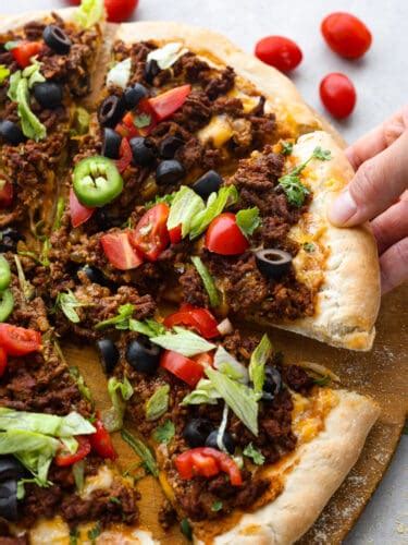 Easy Taco Pizza Recipe The Recipe Critic