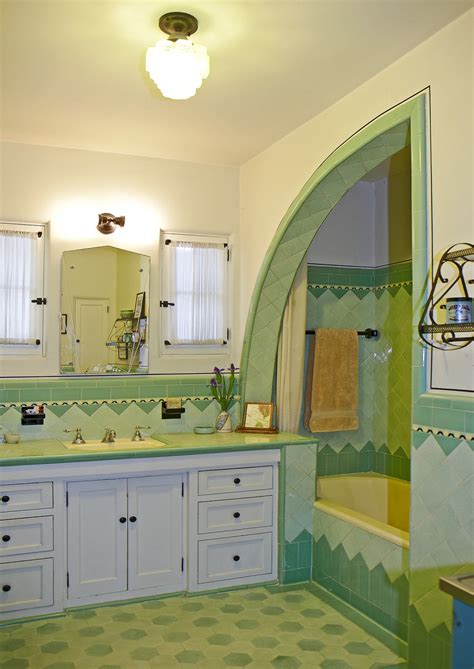 Shop artdeco bath mats designed by independent artists. An Art Deco Bath in a Spanish Colonial House - Design for ...