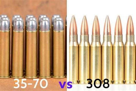 45 70 Vs 308 Rifles Cartridges