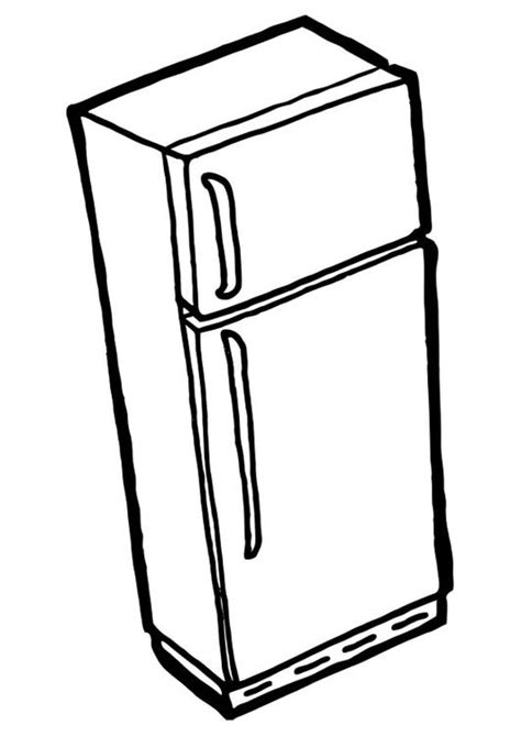 Fridge Colouring Page ClipArt Best