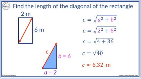 How To Find The Diagonal Of A Rectangle