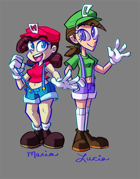 The Super Maria Sisters By Artistgamergal Super Mario Bros Mario