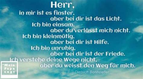 Herr, in mir ist es finster, aber bei dir ist das Licht. Ich bin einsam