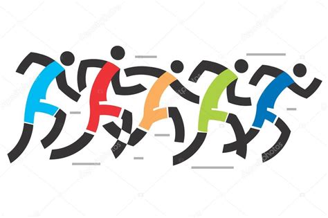 Runners Stock Vector Image By ©chachar 65065703