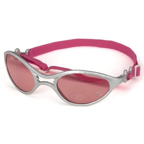 Doggles K9 Optix Shiny Silver Rubber Frame With Pink Lens Sunglasses