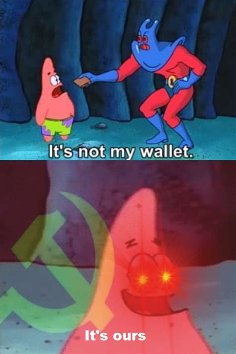 Comrade Star Patrick Stars Wallet Know Your Meme
