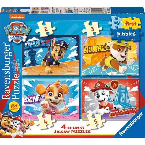Ravensburger My First Puzzles 4 Chunky Puzzles Paw Patrol Toys N Tuck