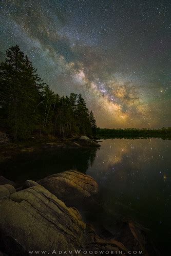 Milky Way Reflection On The Coast Of Maine The Milky Way R Flickr