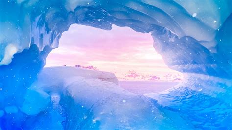 Ice Cave 1920x1080 氷の洞窟 美しい景色 自然の絵