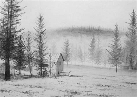 Wood encased charcoal pencils can be sharpened as a traditional pencil using a pencil sharpener. How to Draw a House in the Snow — Art by Nolan