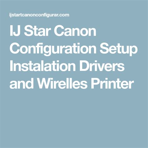 Canon pixma g5050 printer driver for microsoft windows. IJ Star Canon Configuration Setup Instalation Drivers and ...