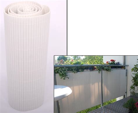 Balkon Sichtschutz Sylt Mit 140 X 300cm Weiss Online Bestellen