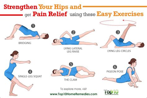 10 Easy Exercises To Strengthen Your Hips And To Help