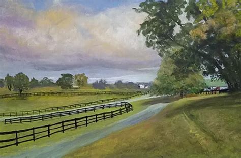 Marshall Virginia Horse Farm By Jan Ponder Original Pastel Painting