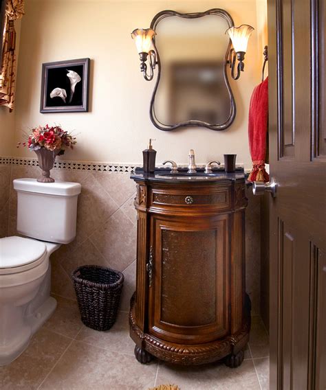 The base is made from solid birch and engineered wood in a neutral finish, and features frame molding. Bathroom - Traditional - Bathroom - Albuquerque - by ...
